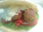 falafel i pitabröd