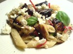 Penne med trasiga aubergineinvoltini