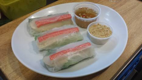 Restaurang Stråket, färska vårrullar