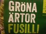 Ärtfusilli förpackningen