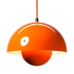 lampa - taklampa orange flowerpot av panton